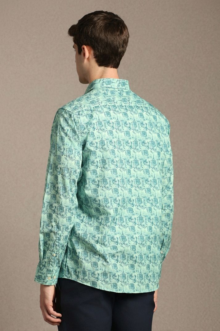 Louis Philippe Men Slim Fit Printed Casual Shirt - Image 4
