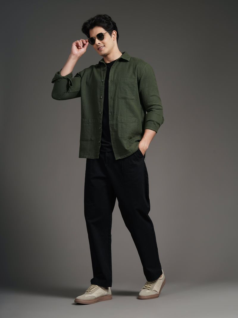 Paul Street Men Relaxed Fit Spread Collar Shirt - Image 6