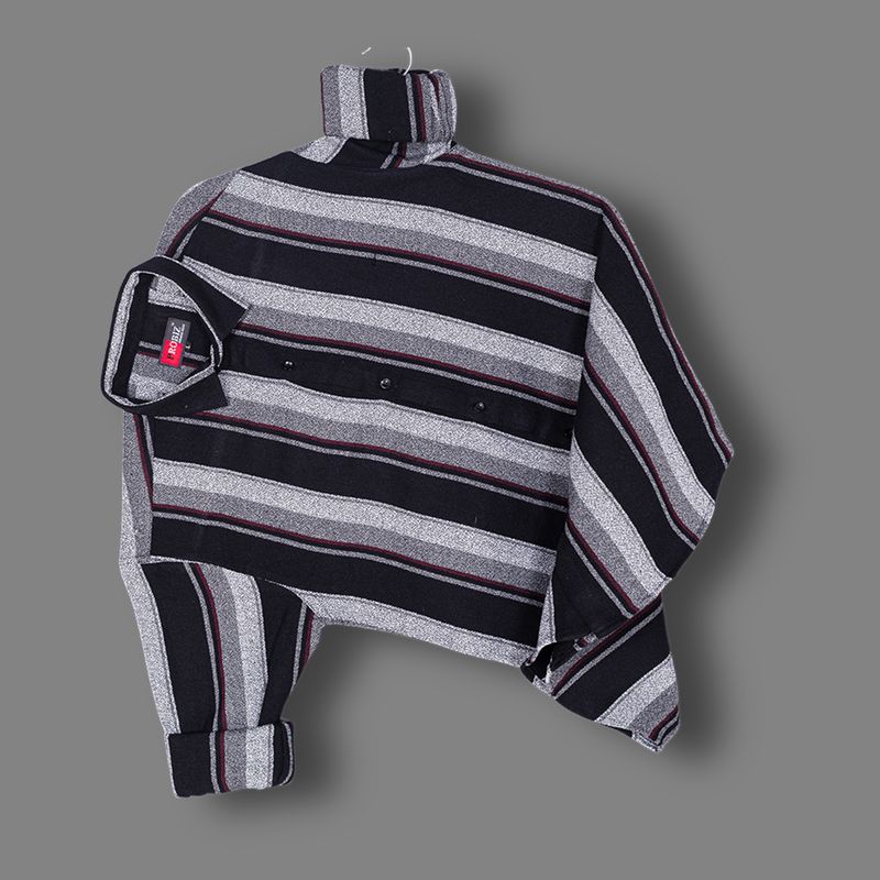 PROBIZ Men Boxy Fit Striped Spread Collar Shirt - Image 4