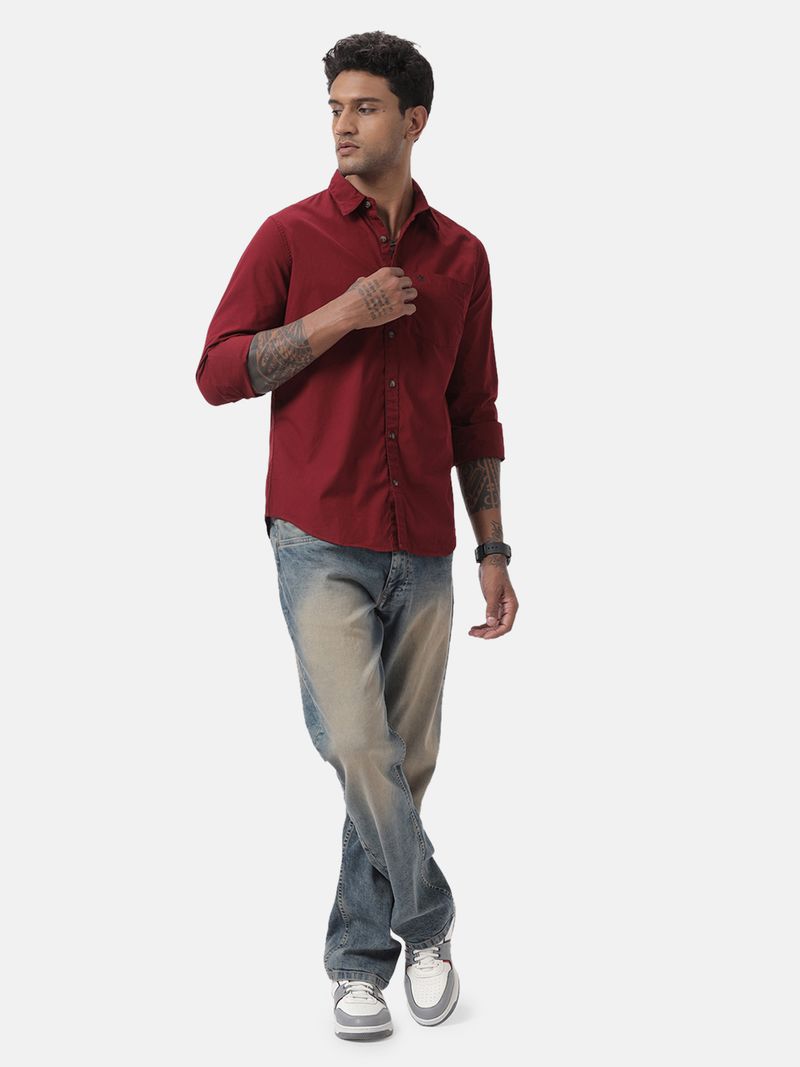 WROGN Men Regular Fit Solid Casual Shirt - Image 6