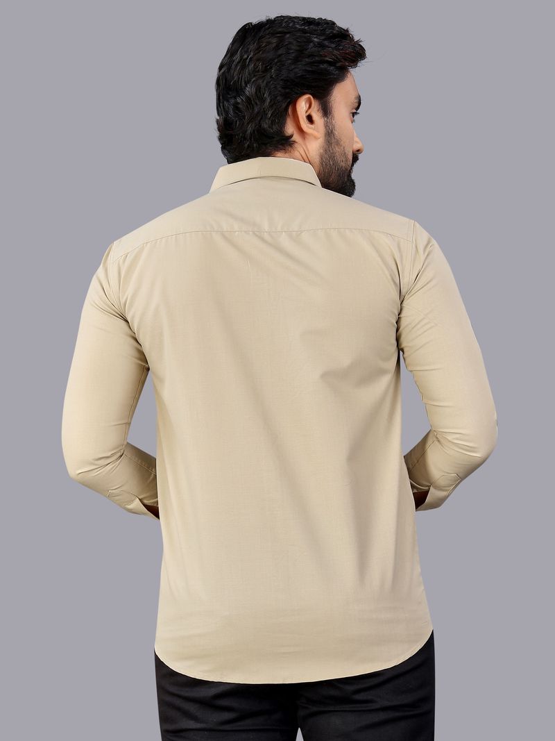MILDIN Men Slim Fit Solid Spread Collar Formal Shirt - Image 4