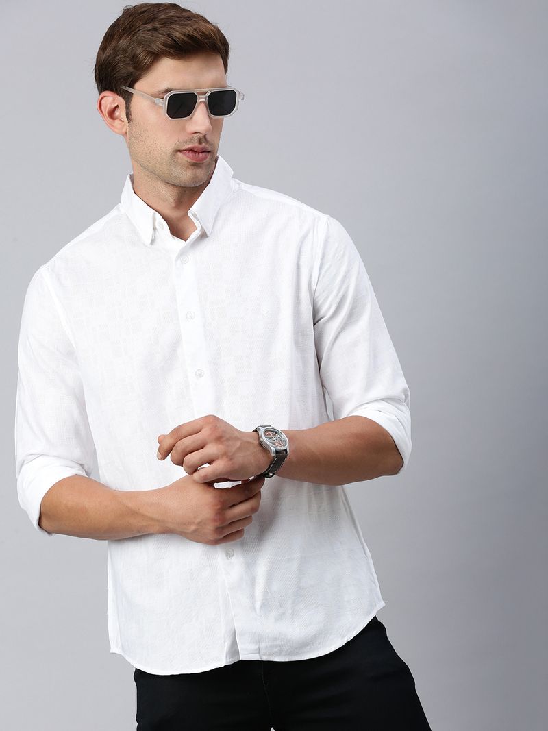 Classic Polo Men Slim Fit Checkered Shirt - Image 6