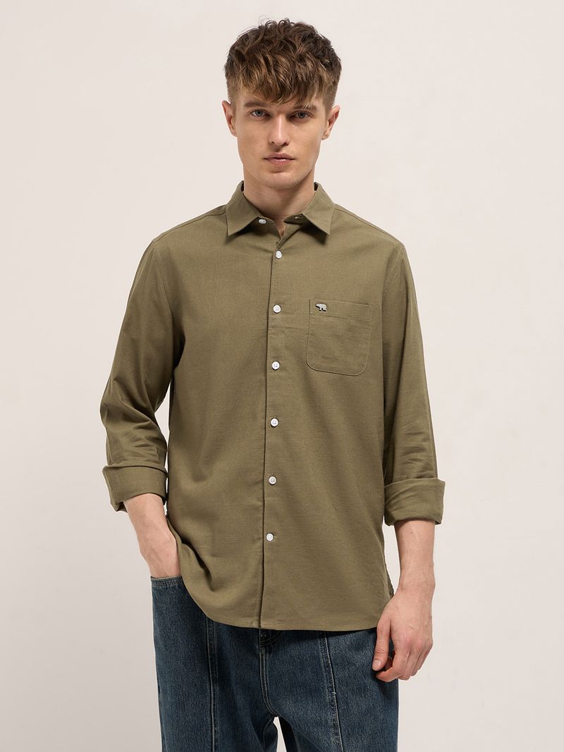 THE BEAR HOUSE Men Slim Fit Casual Shirt - Image 2