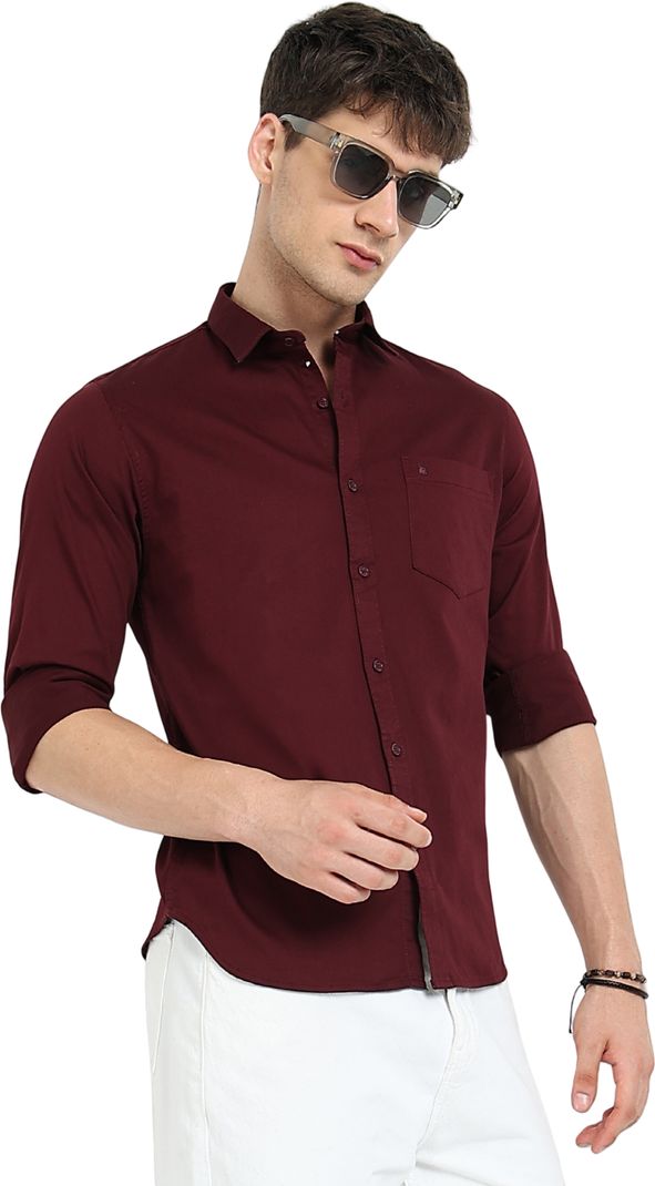 Cool Colors Men Slim Fit Casual Shirt - Image 3