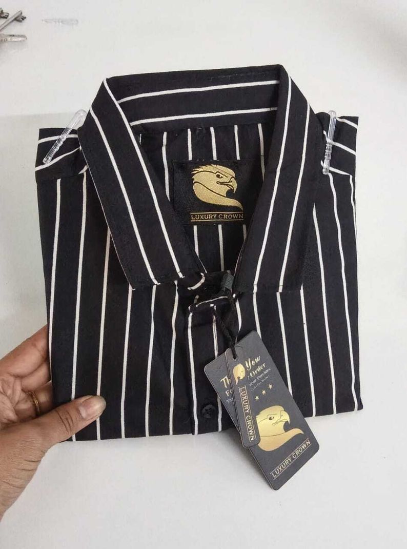 DISHANK CREATION Men Regular Fit Striped Shirt - Image 6