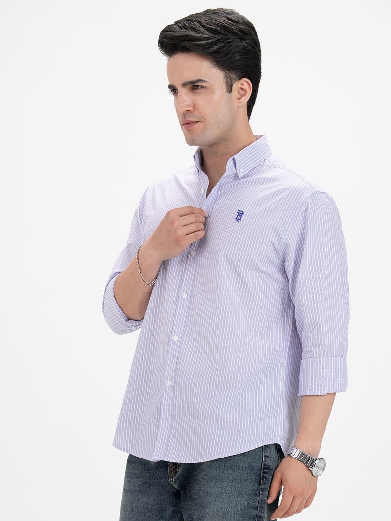 RED TAPE Men Relaxed Fit Striped Shirt - Image 3