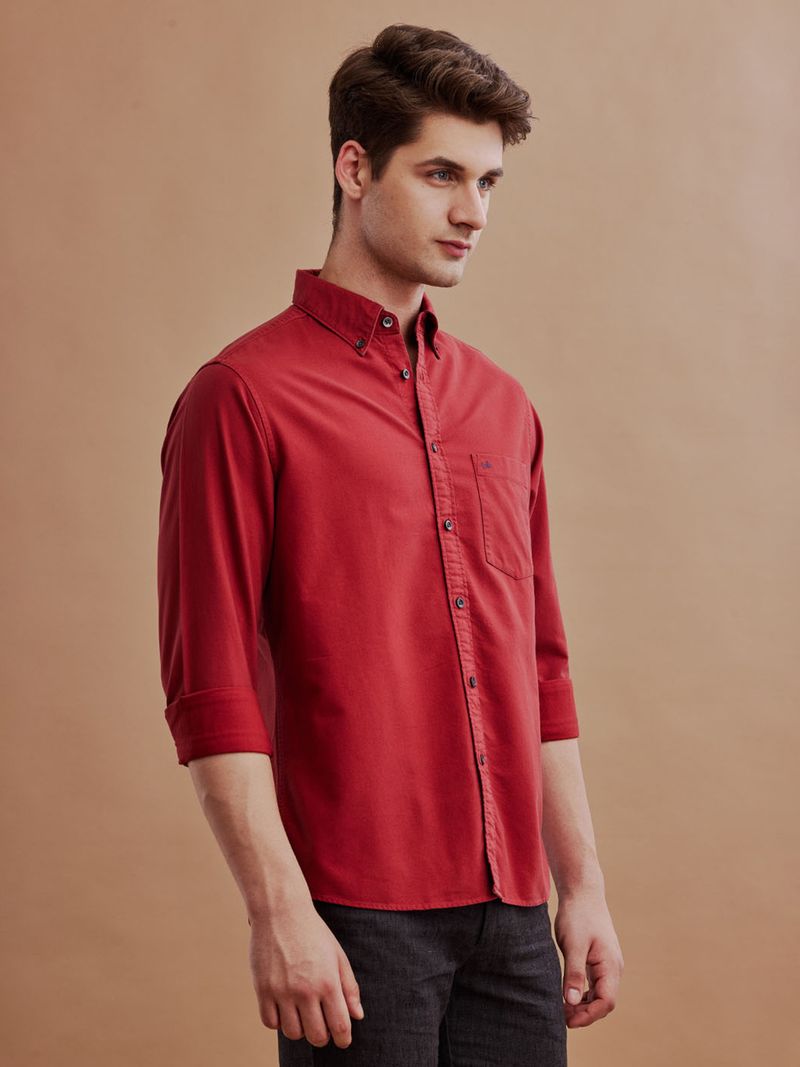 Aldeno Men Regular Fit Solid Button Down Shirt - Image 4