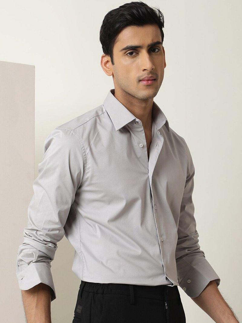 RARE RABBIT Men Slim Fit Solid Casual Shirt - Image 6