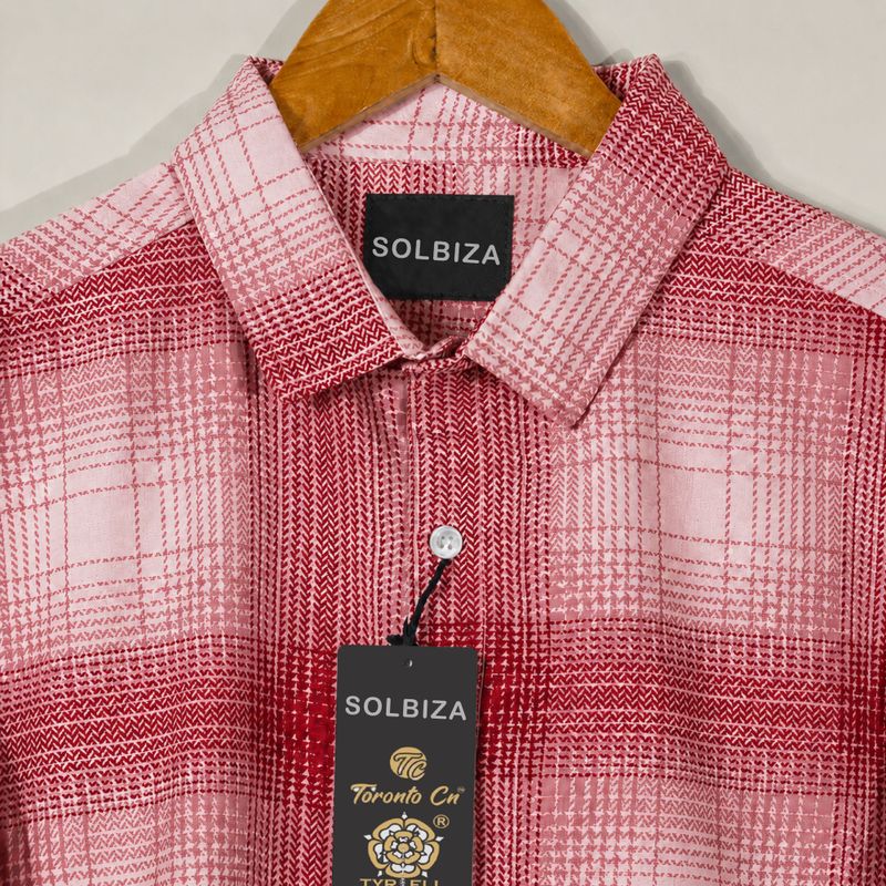 Solbiza Men Regular Fit Checkered Shirt - Image 4