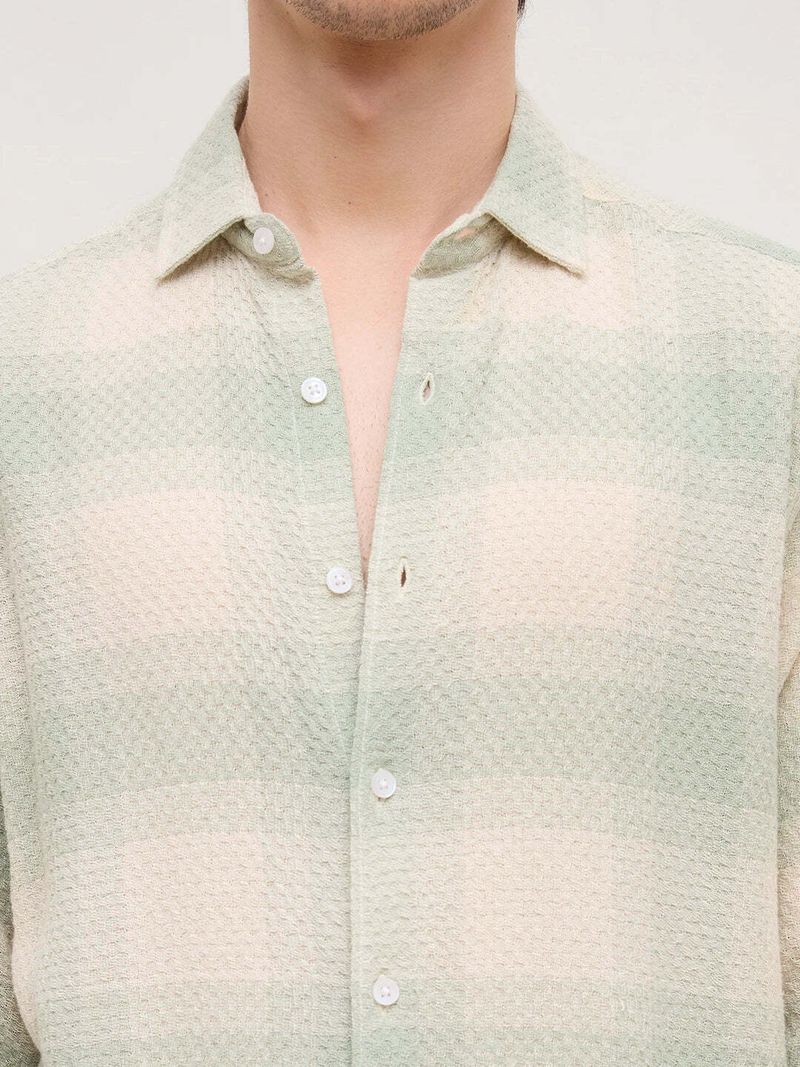 VASTRADO Men Regular Fit Checkered Shirt - Image 4