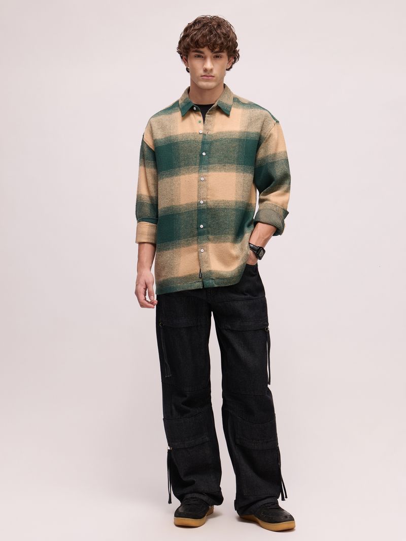 CAHOOT Men Oversized Checkered Casual Shirt - Image 5