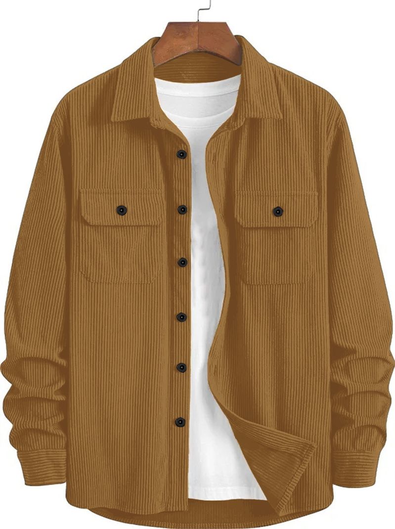 Horseman Men's Solid Casual Spread Shirt - Image 2