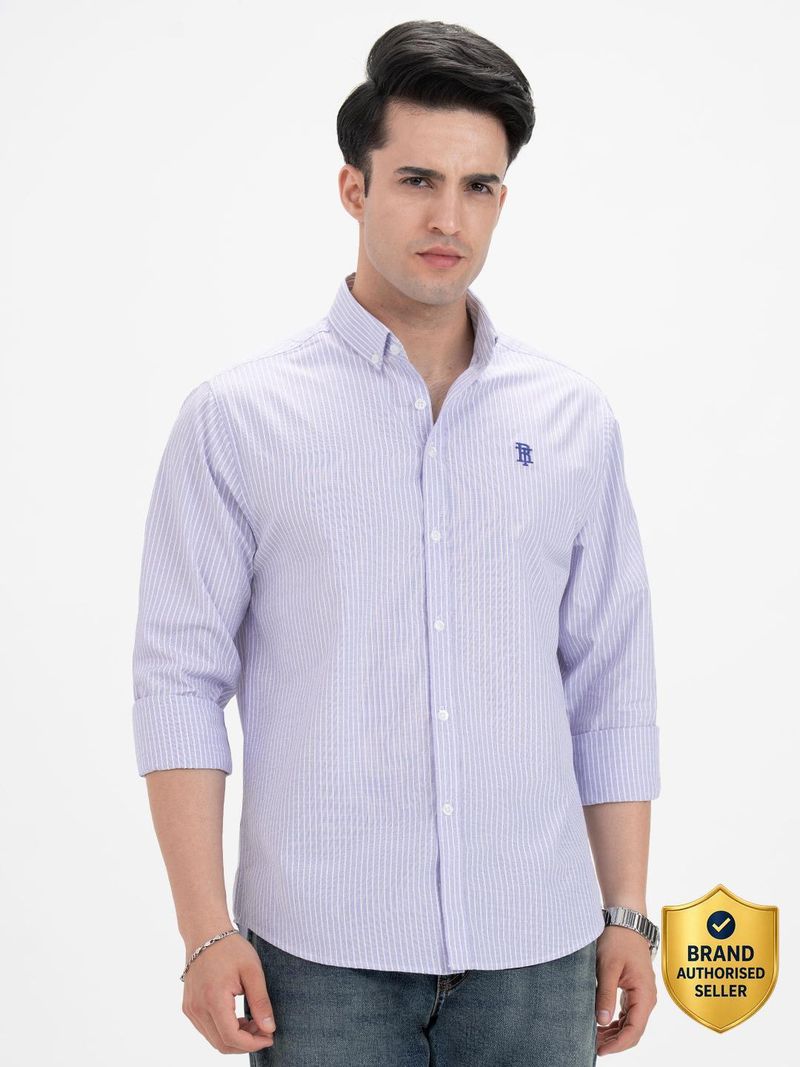 RED TAPE Men Relaxed Fit Striped Shirt - Image 2