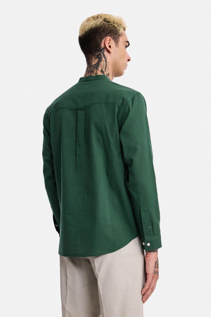 Snitch Men Regular Fit Mandarin Collar Shirt - Image 6