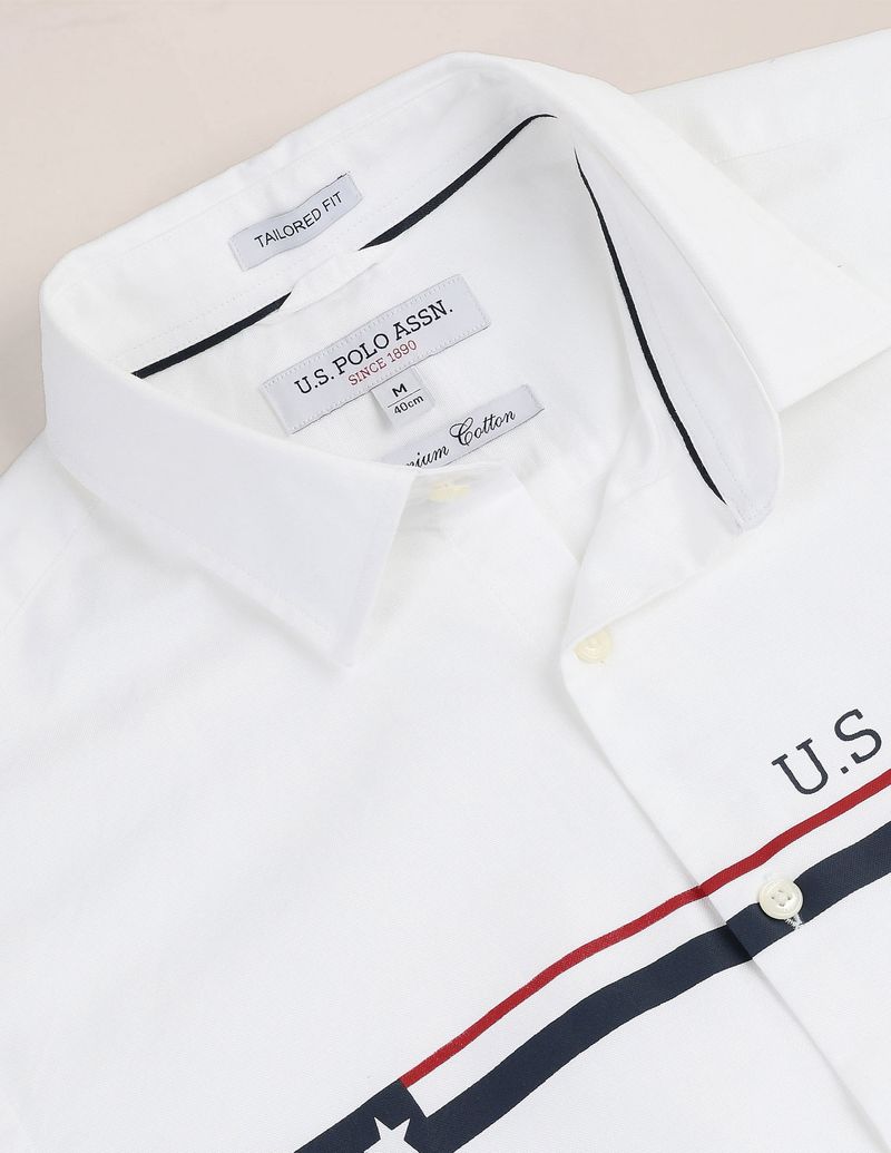 U.S. POLO ASSN. Men Regular Fit Solid Casual Shirt - Image 4
