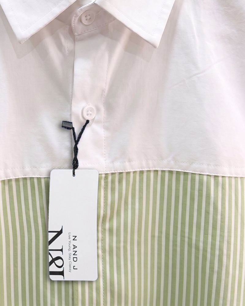 N AND J Men Regular Fit Striped Shirt - Image 5