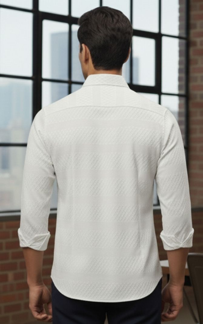 Clinch Fashion Men Regular Fit Spread Collar Shirt - Image 3