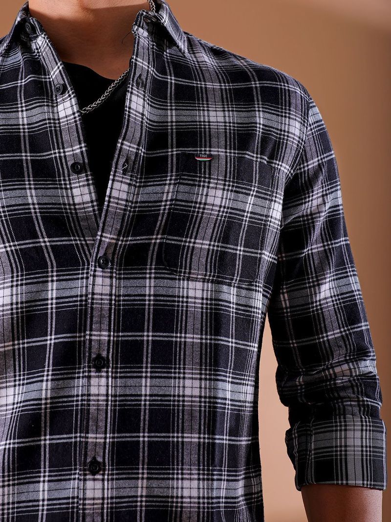 The Indian Garage Co. Men Slim Fit Checkered Shirt - Image 6