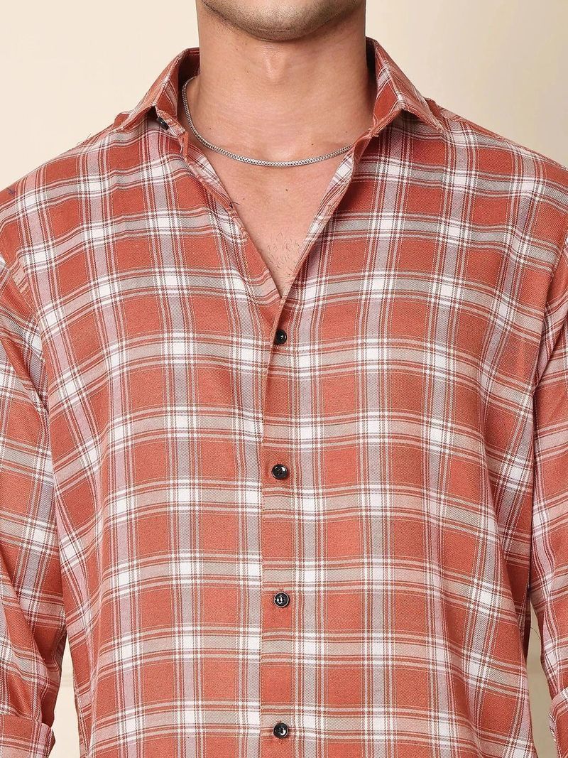 METRONAUT Men Regular Fit Solid Spread Collar Shirt - Image 6