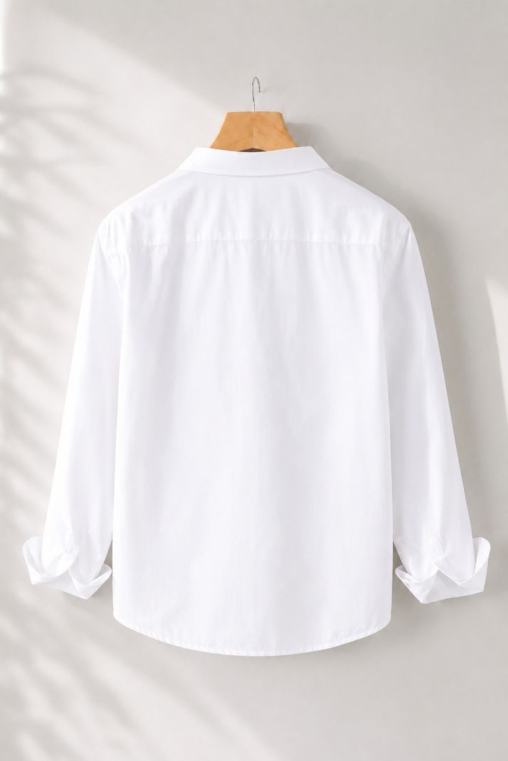 WE KAIKA Men Regular Fit Solid Spread Collar Casual Shirt - Image 4