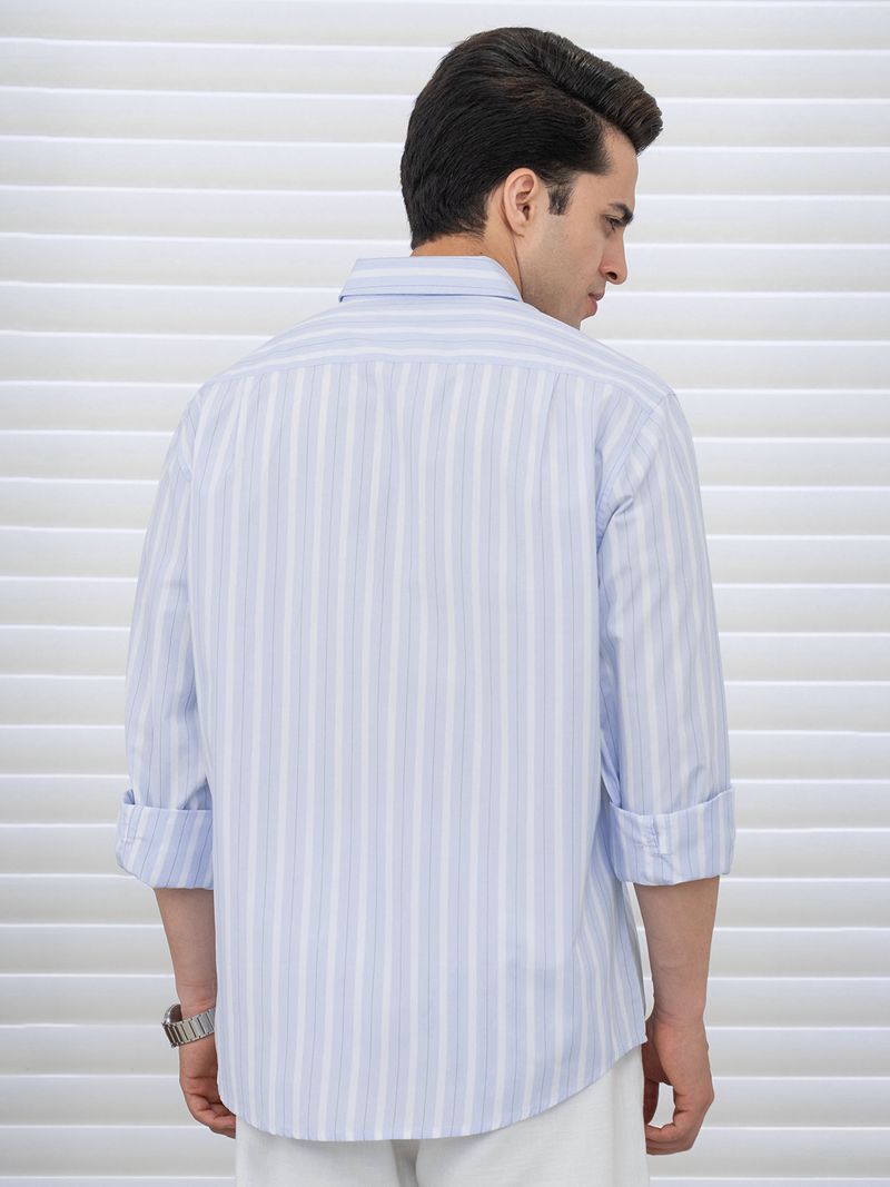 RED TAPE Men Relaxed Fit Striped Shirt - Image 4