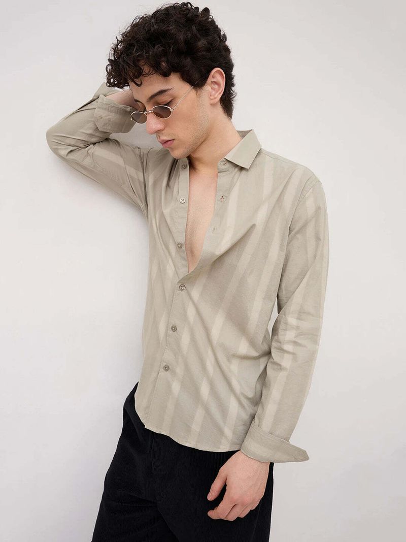 VASTRADO Men Regular Fit Self Design Casual Shirt - Image 6