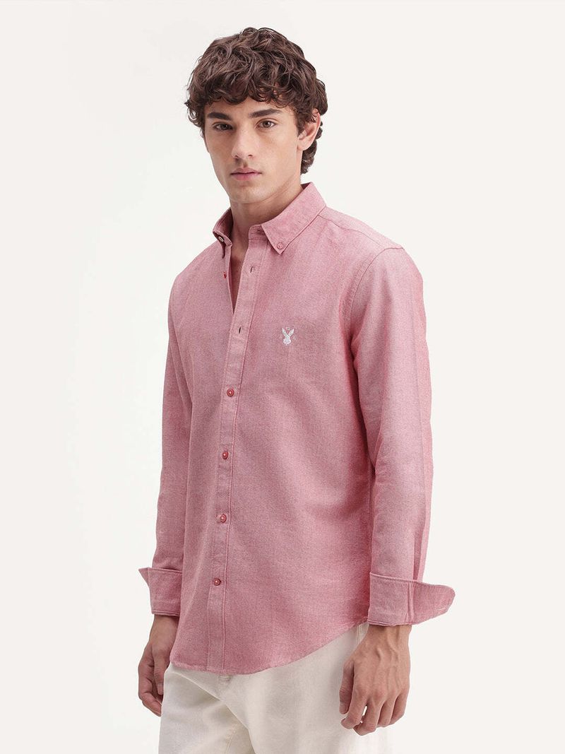 RARE RABBIT Men Regular Fit Solid Casual Shirt - Image 5