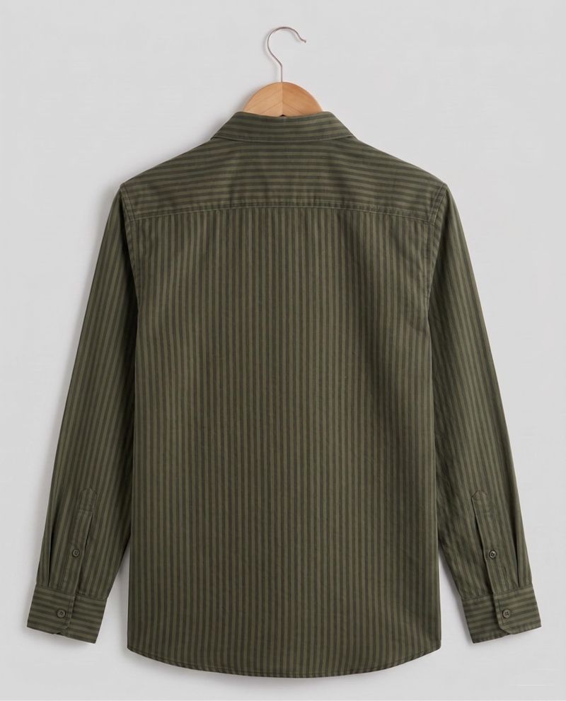 TIGER SNAKE Men Regular Fit Striped Shirt - Image 3