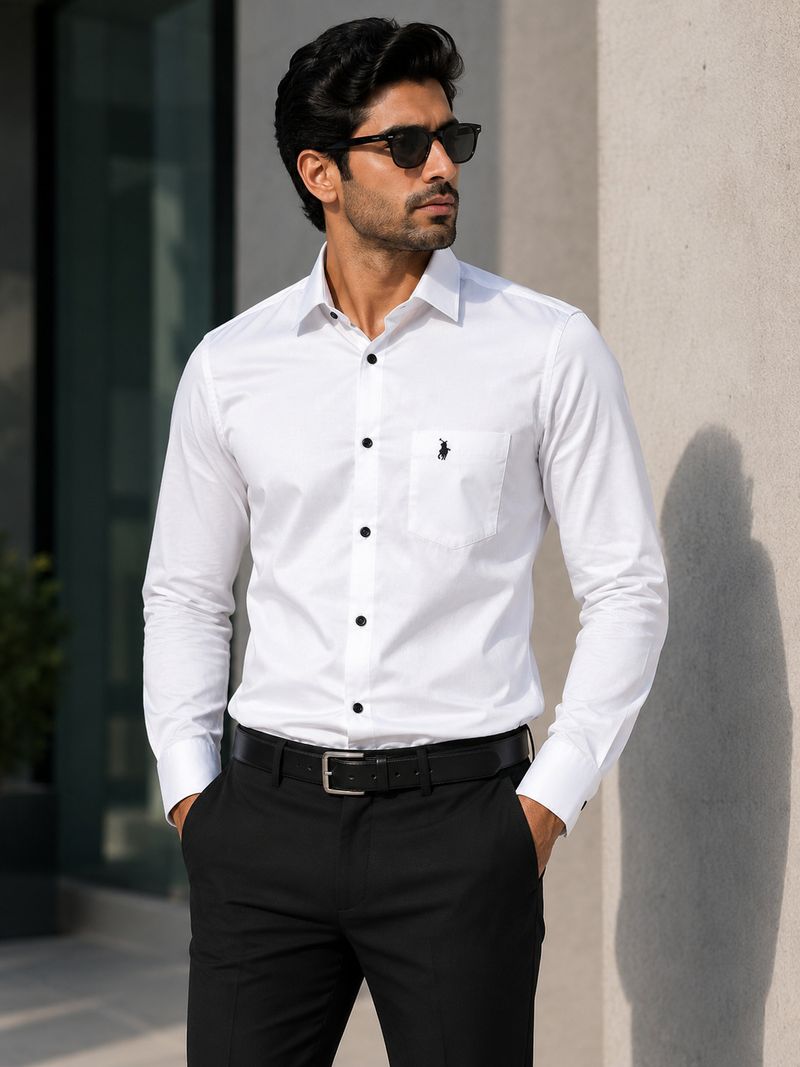Aayat Enterprises Men Tailored Fit Solid Spread Collar Formal Shirt - Image 3