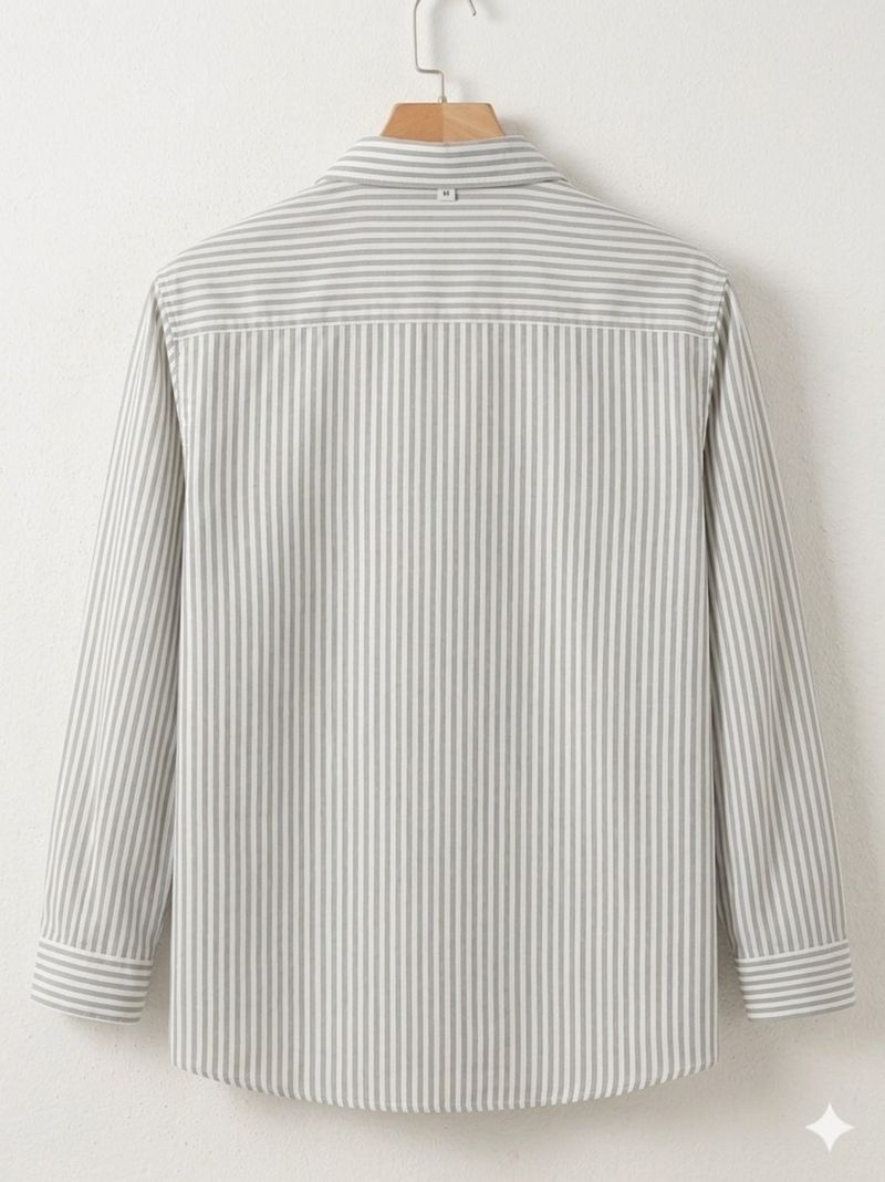 METRONAUT Men Regular Fit Striped Shirt - Image 3