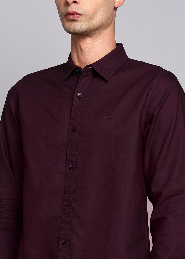 United Colors of Benetton Men Regular Fit Solid Casual Shirt - Image 6