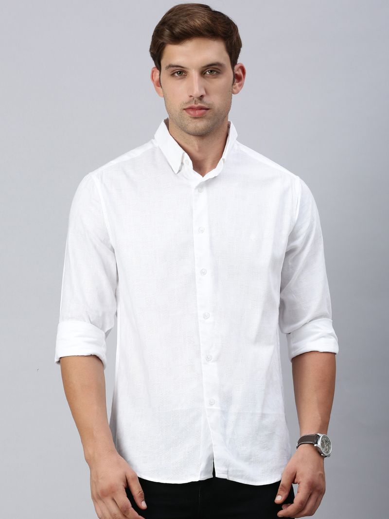 Classic Polo Men Slim Fit Checkered Shirt - Image 2