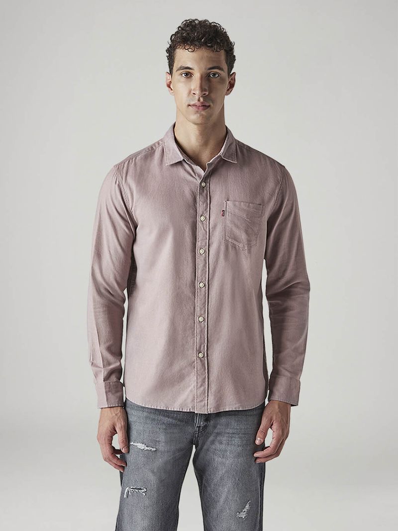 Men Slim Fit Solid Spread Collar Casual Shirt - Image 2