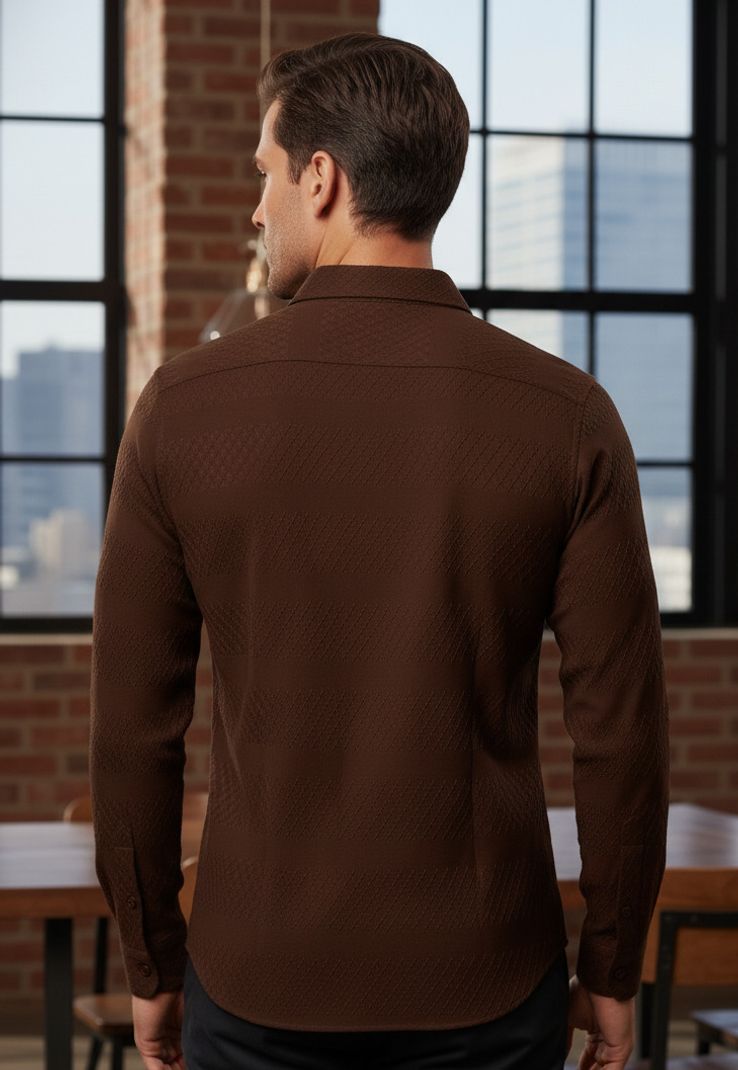 Clinch Fashion Men Regular Fit Spread Collar Shirt - Image 4