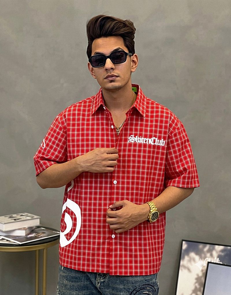 SAMAVARTDESIGNS Men Boxy Fit Checkered Shirt - Image 2