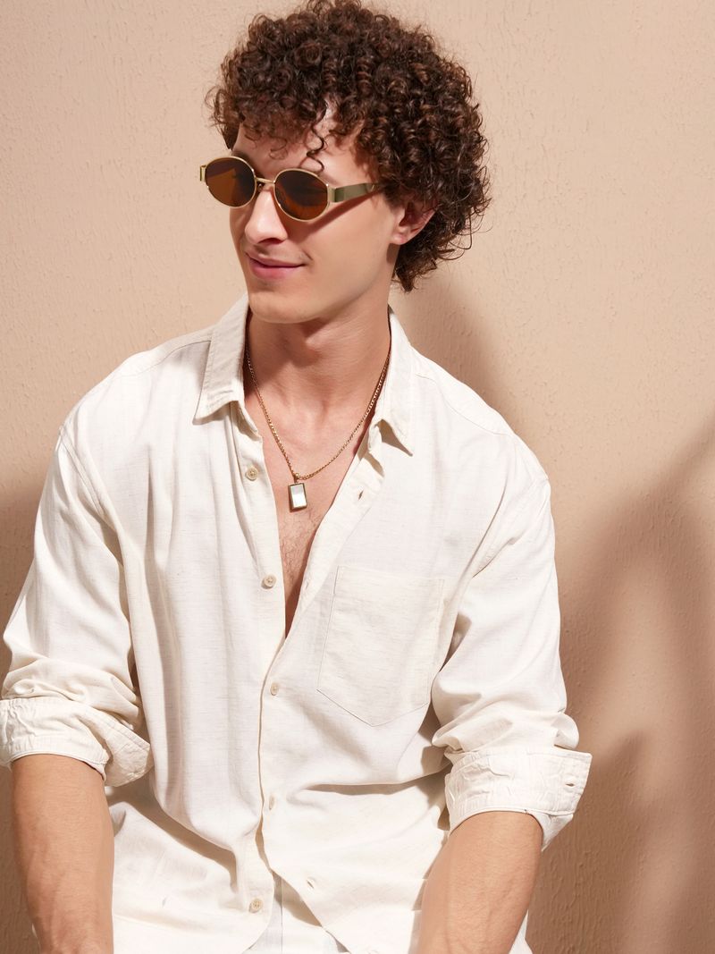 HIGHLANDER Men Relaxed Fit Casual Shirt - Image 2