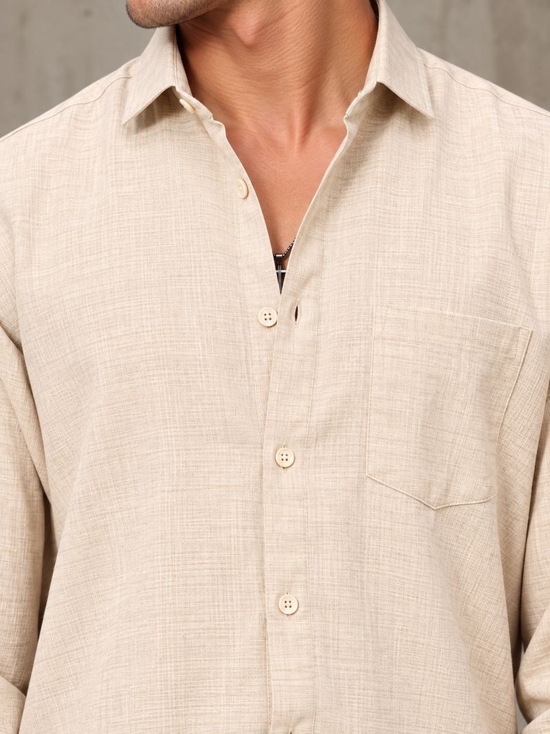 Roadster Men Regular Fit Solid Spread Collar Shirt - Image 5