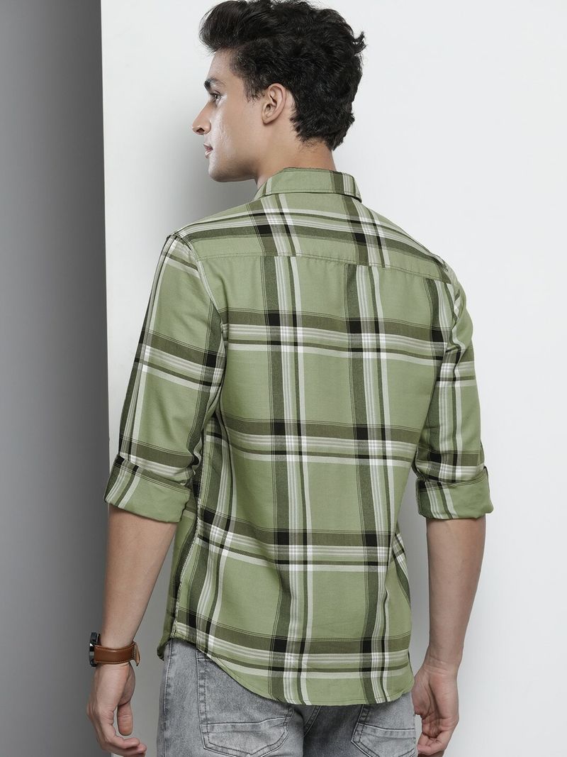 The Indian Garage Co. Men Slim Fit Checkered Shirt - Image 6