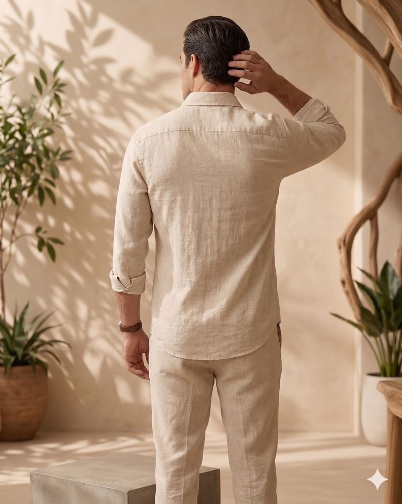 Men Regular Fit Embroidered Spread Collar Casual Shirt - Image 3