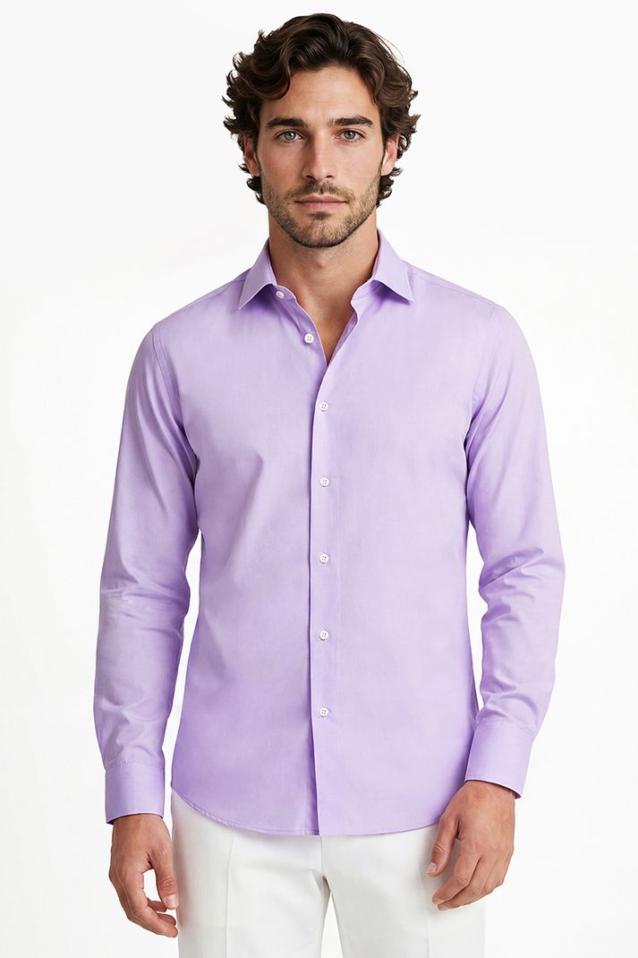 Snitch Men Slim Fit Solid Spread Collar Formal Shirt - Image 6