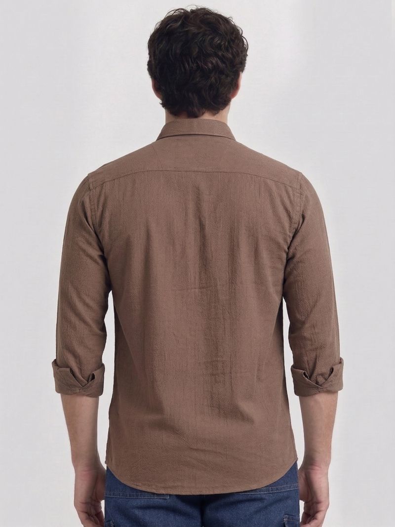 METRONAUT Men Comfort Fit Striped Shirt - Image 3
