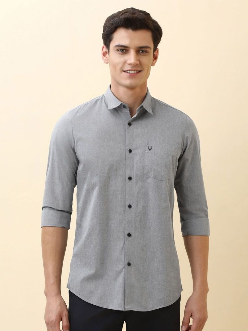 Allen Solly Men Regular Fit Solid Casual Shirt - Image 2