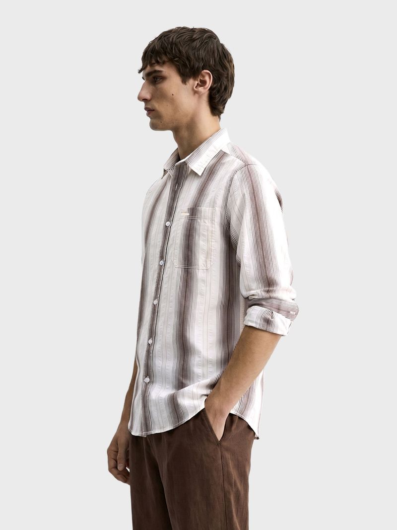 The Indian Garage Co. Men Regular Fit Striped Shirt - Image 3