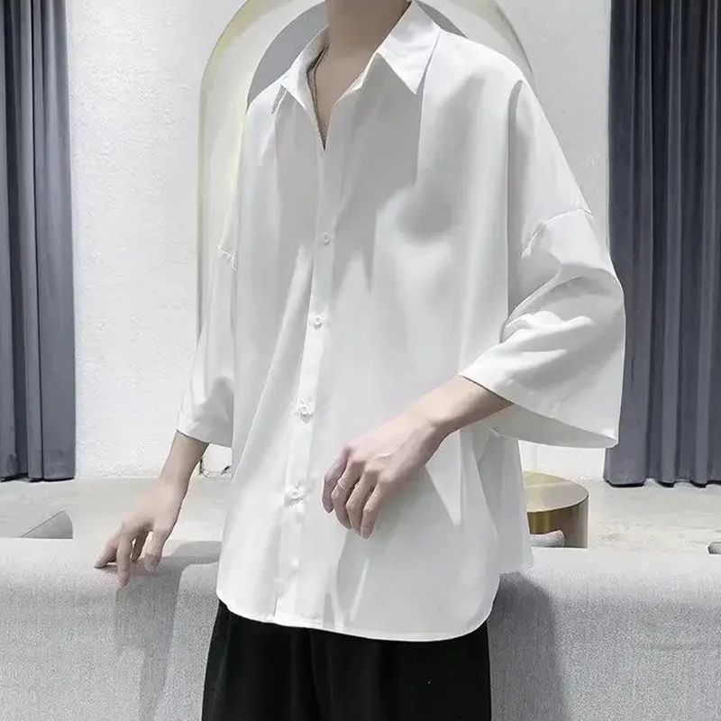 Asta Moda Men Oversized Fit Solid Casual Shirt - Image 3