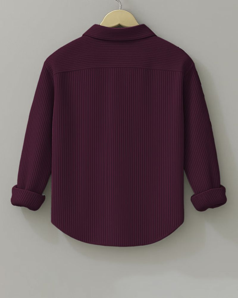 NOOK Men Regular Fit Solid Spread Collar Shirt - Image 3