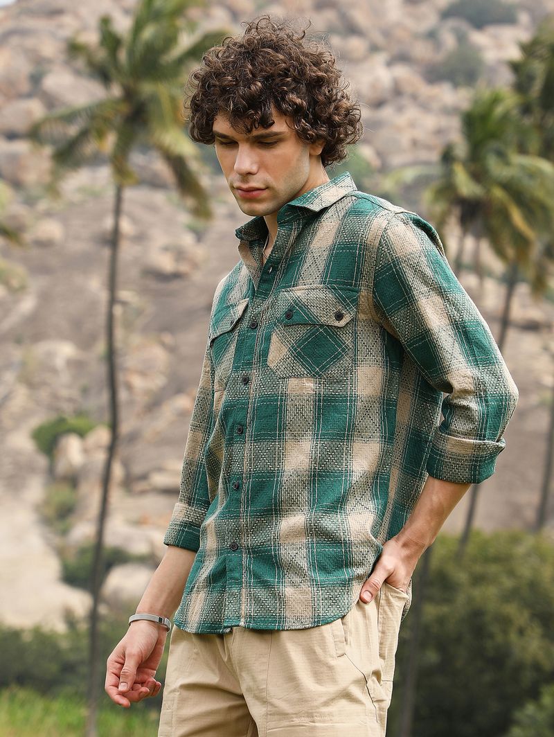CAHOOT Men Regular Fit Checkered Shirt - Image 4