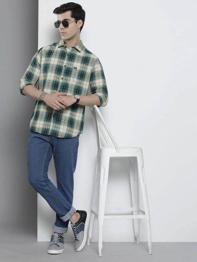 The Indian Garage Co. Men Checkered Casual Shirt - Image 6