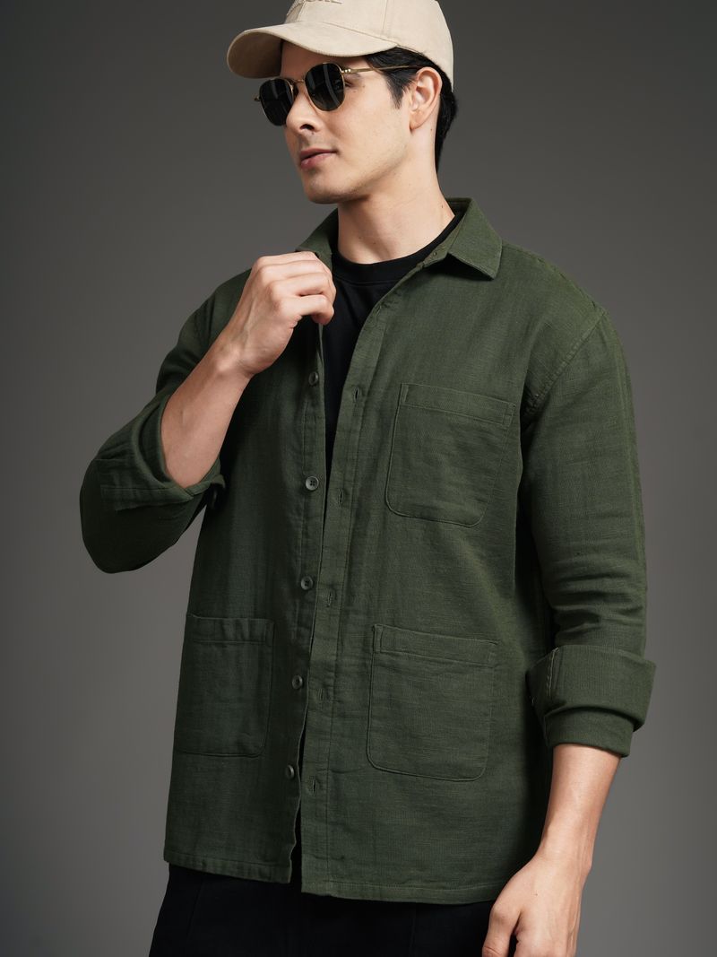 Paul Street Men Relaxed Fit Spread Collar Shirt - Image 4