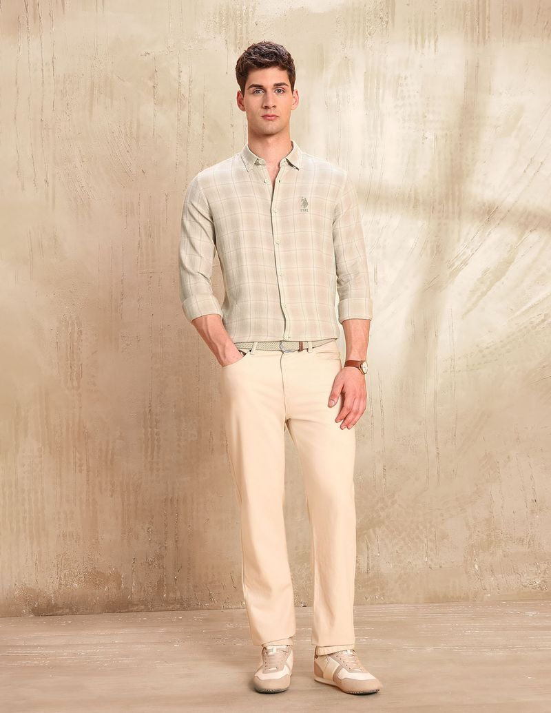 U.S. Polo Assn. Denim Co. Men Regular Fit Checkered Shirt - Image 6