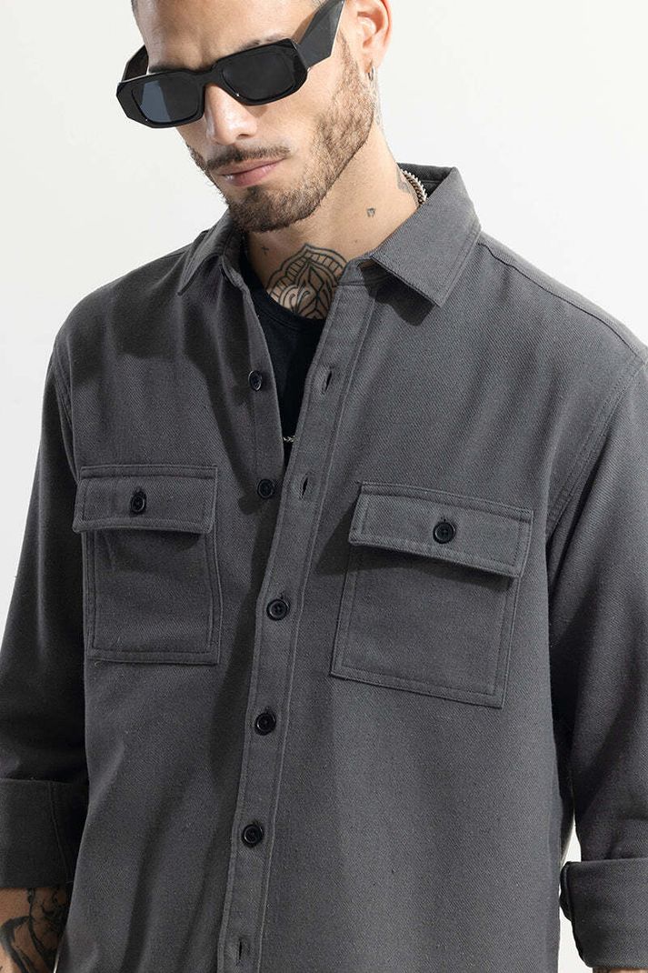 Snitch Men Relaxed Fit Self Design Spread Collar Casual Shirt - Image 8